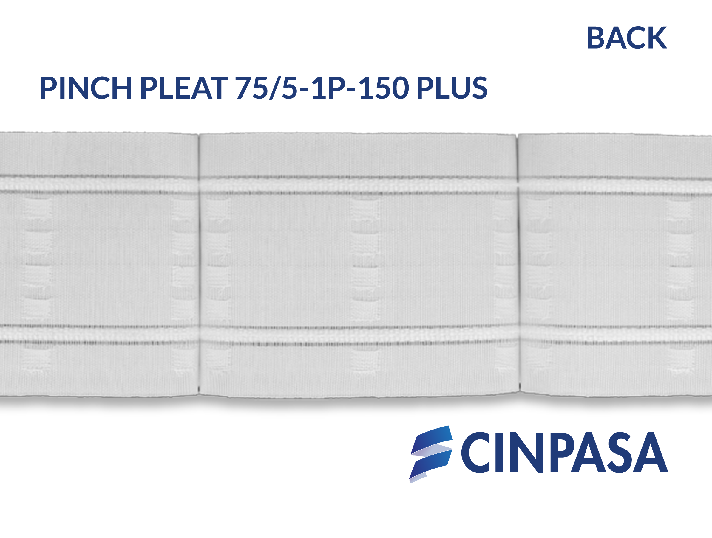  Cinta fruncidora Pinch Pleat 1 pliegue 